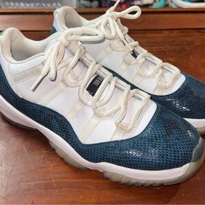 Nike Air Jordan 11 Retro Low Navy Blue Snakeskin Men’s Size 12 CD6846-102